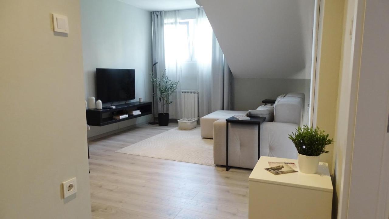 Petite Grey Apartment With Free Private Parking Загреб Екстериор снимка